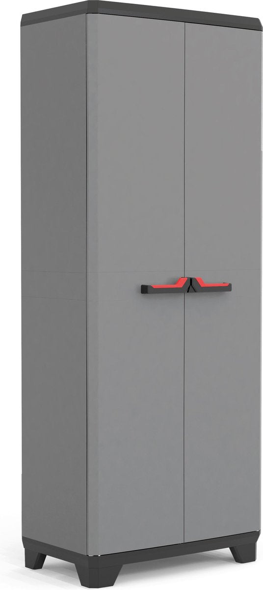 Keter stilo armoire haute - 3 étagères - 68x39x173 cm - gris foncé noir