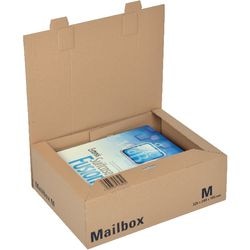 Boîte aux lettres pliante m 336x251x110mm 168g marron