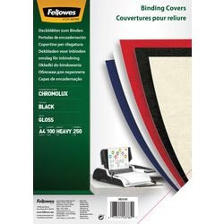 Couverture reliure cartonnée A4 noir brillant