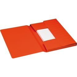 Dossier djois 3183615 carton 270g m2 a4 35x24cm rouge imprimé 3 rabats