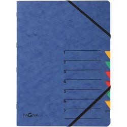 Dossier de tri page bleu a4