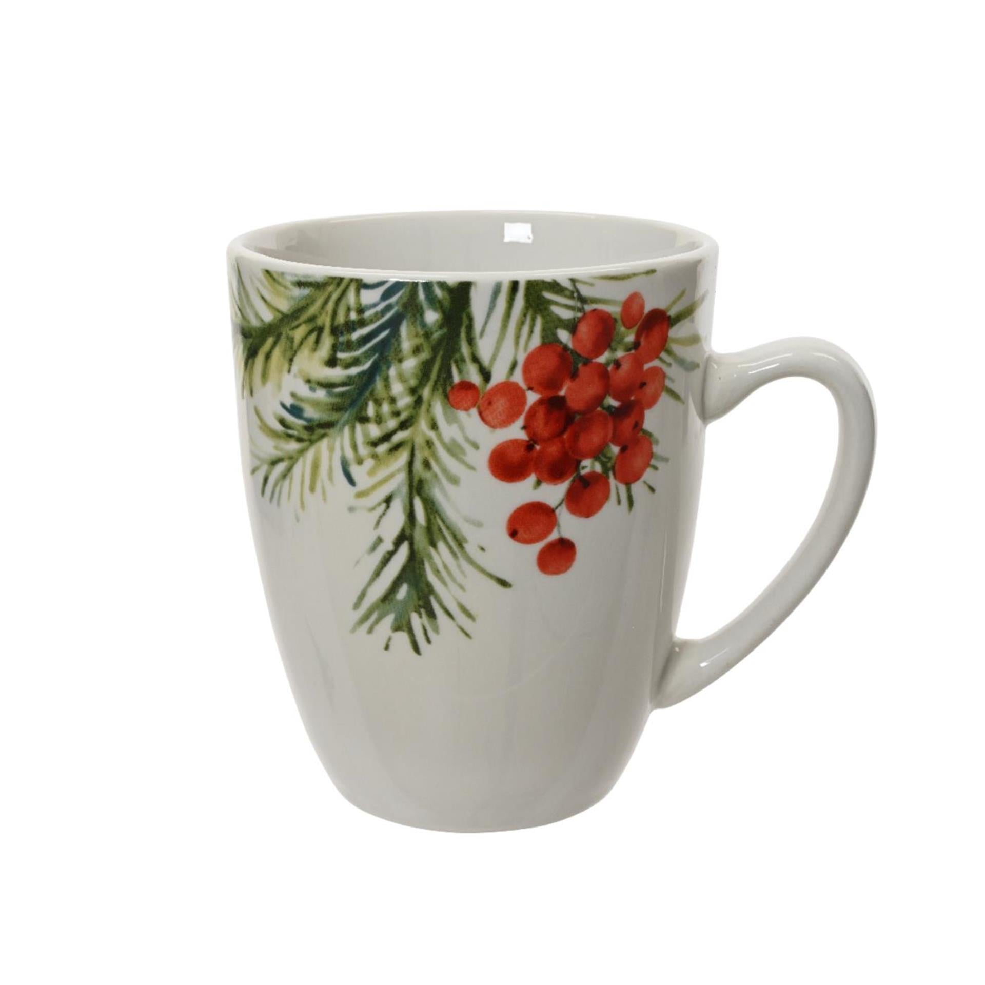 Decoris Mug de Noël en porcelaine ø8,7xh10,5cm