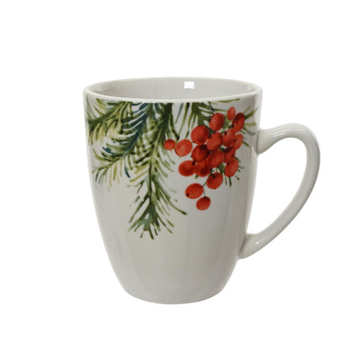 Decoris Mug de Noël en porcelaine ø8,7xh10,5cm