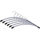 Cintres pmcinmet alba métal et plastique 46x17cm argent 6 pièces