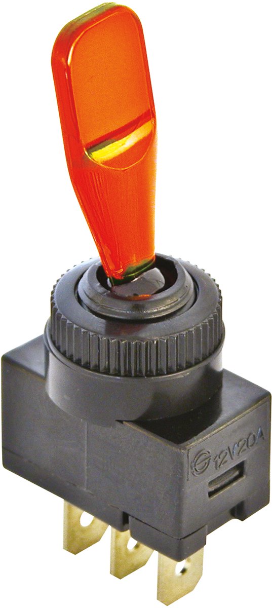Carpoint interrupteur 12v orange noir
