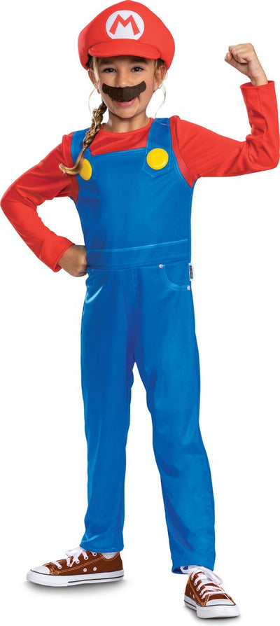 Déguisement Nintendo - Super Mario Bros, Déguisement Mario Elevated, Taille M (7-8 ans), Enfant