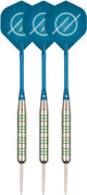 Set complet de fléchettes Faver - axes de rechange - argent nickelé - métallique - bleu - 19 grammes