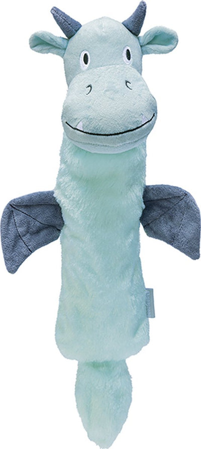 Beeztees chiot flatino dragon yi - jouet pour chiot - peluche pour chiot - jouet pour chien - vert - 45x24,5x6cm