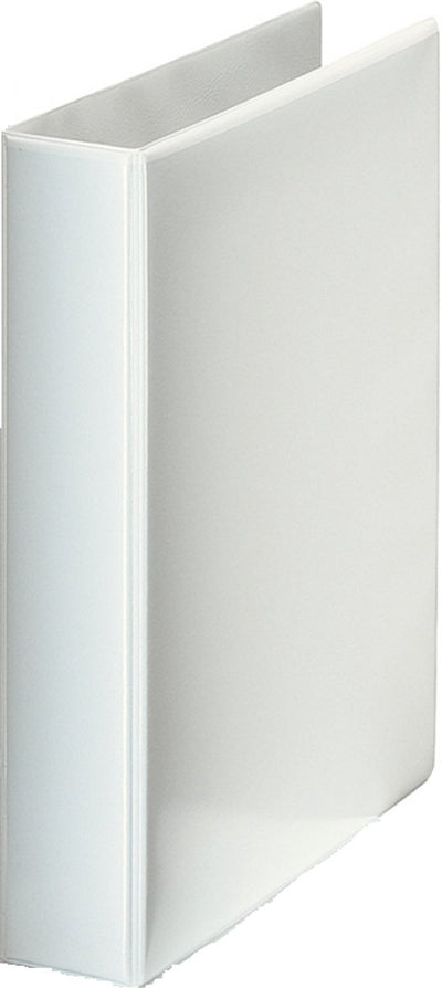 Classeur à anneaux panoramique Esselte essentials a4 - 4 anneaux - largeur de dos de 62 mm - capacité de 380 feuilles - blanc