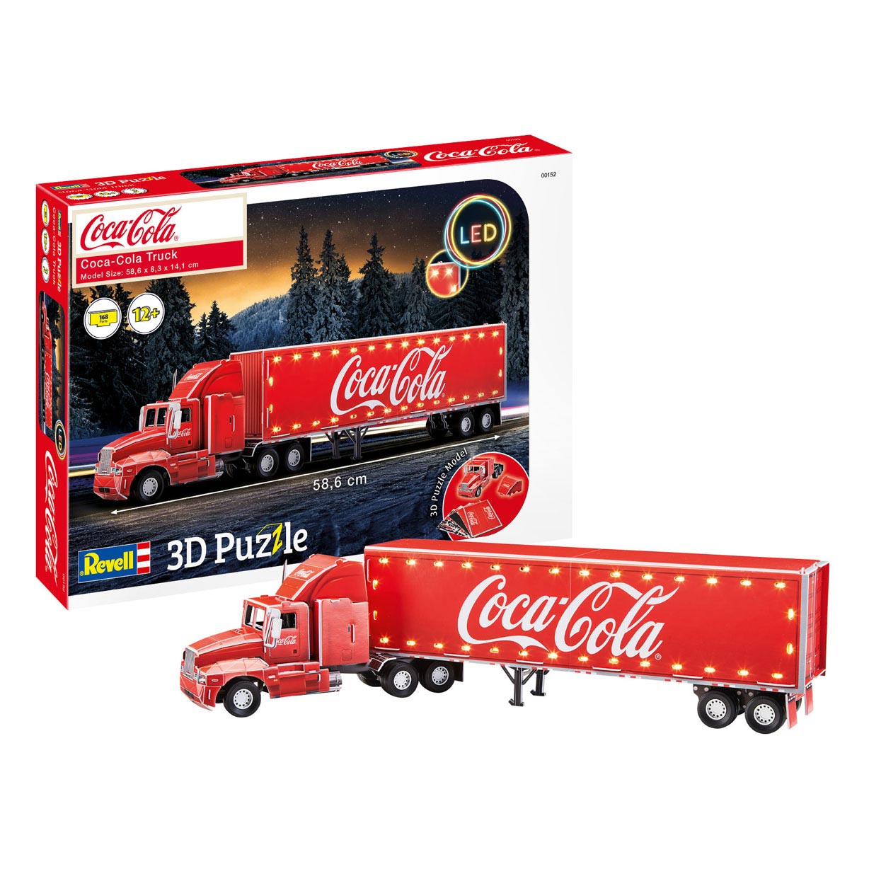 Revell 3D Puzzle Kitings Package - Coca -Cola Truck LED Edition