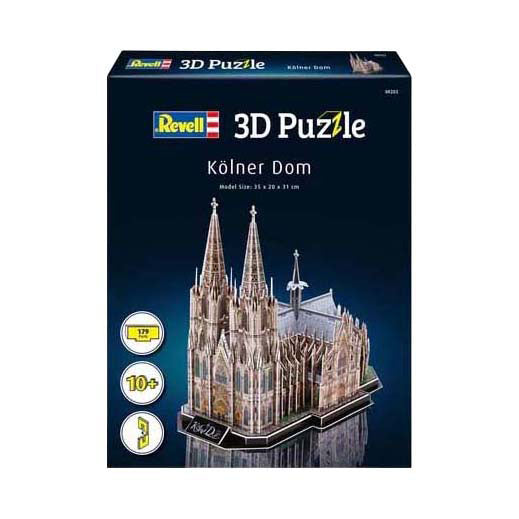 Revell Puzzle 3D Kit de construction Cathédrale de Cologne - 179 pièces.