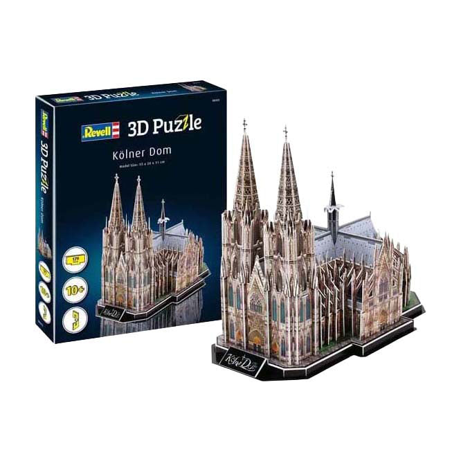Revell Puzzle 3D Kit de construction Cathédrale de Cologne - 179 pièces.
