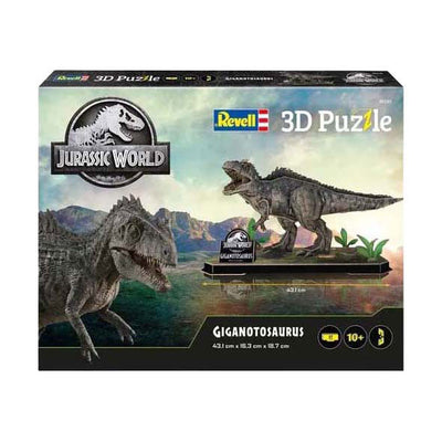 Kit de construction puzzle 3D Revell Jurassic World - Giganotosaurus - 60 pièces.