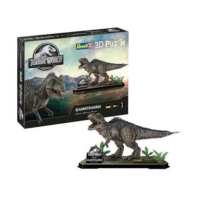 Kit de construction puzzle 3D Revell Jurassic World - Giganotosaurus - 60 pièces.