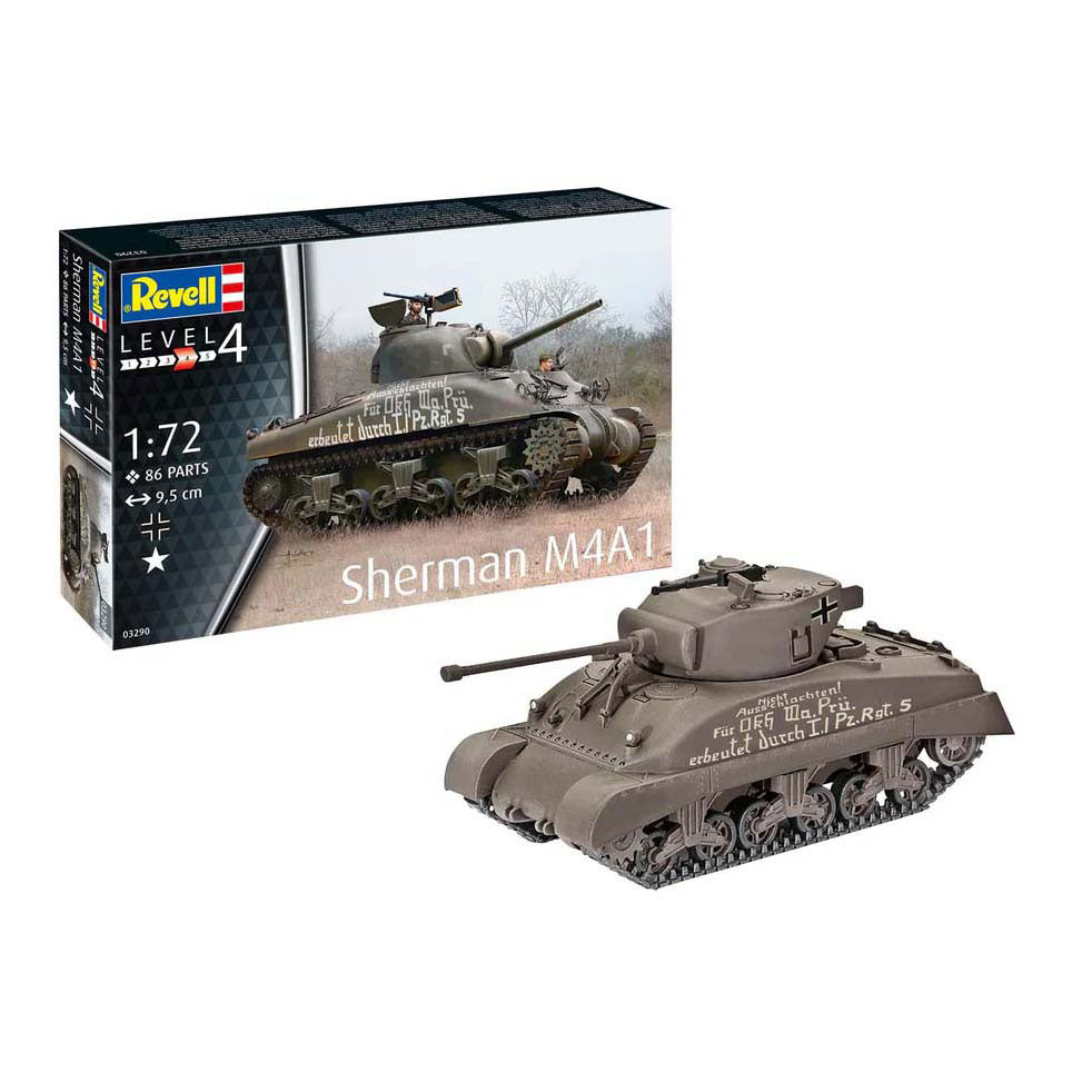 Maquette Revell - Sherman M4A1 1:72 - 86 pcs.