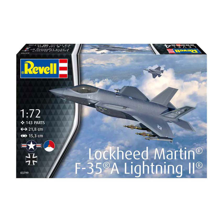 Maquette Revell - Lockheed Martin F35 A Lightning II 1:72 - 143 pièces.