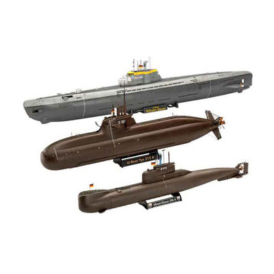 Maquette Revell - 70 ans Bundeswehr-Wilhelm Bauer, type 206a, classe 2 1:144 - 154 pcs.