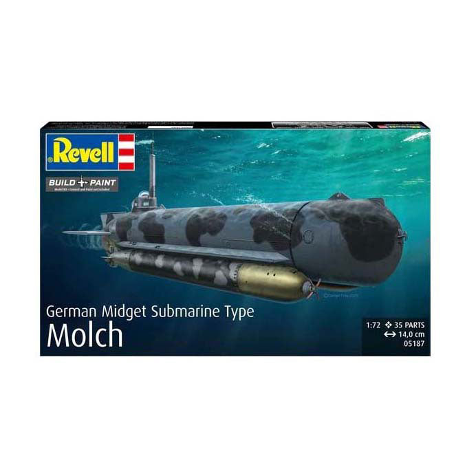 Maquette Revell - sous-marin allemand type Molch 1:72 - 35 pcs.