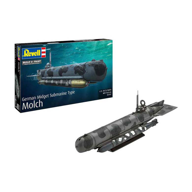 Maquette Revell - sous-marin allemand type Molch 1:72 - 35 pcs.