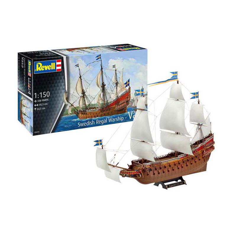 Kit de construction de maquettes Revell - navire royal suédois Vasa 1: 150 - 330 pièces.