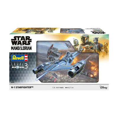 Revell maquette star wars - n1 starfighter le mandalorien 1:24 - 77 pcs.