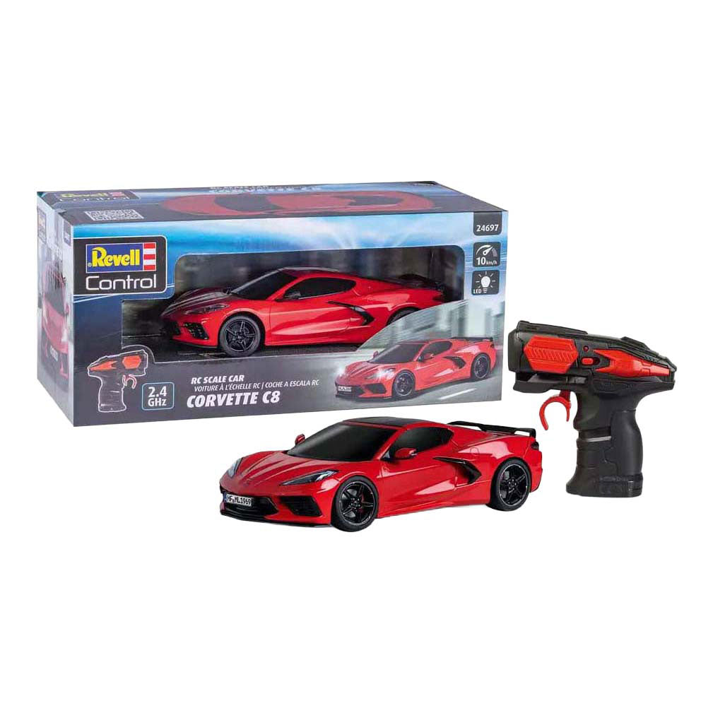 Revell voiture télécommandée - corvette c8 1:24
