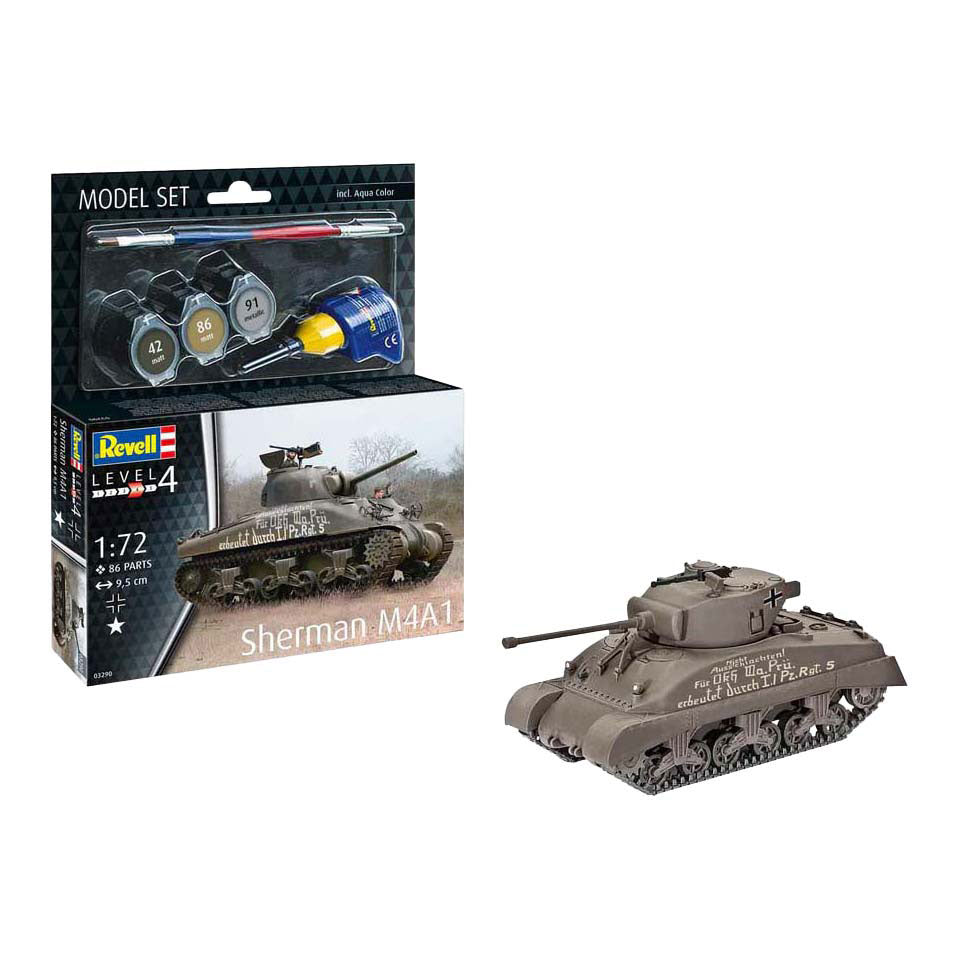 Maquette Revell - Sherman M4A1 1:72 - 86 pcs.