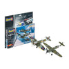 Kit de construction de maquettes Revell - Ensemble de combat bf109g-10 Spitfire mk.v 1:72 - 76 pièces. - y compris couleurs de peinture de base aqua color