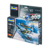 Kit de construction de maquettes Revell - Ensemble de combat bf109g-10 Spitfire mk.v 1:72 - 76 pièces. - y compris couleurs de peinture de base aqua color