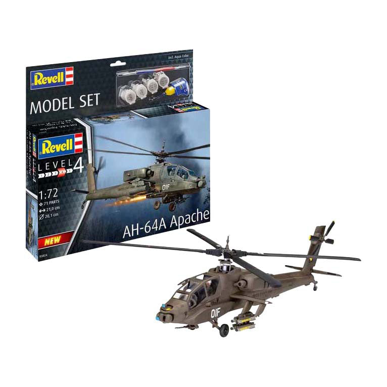 Maquette Revell - ah-64a apache 1:72 - 71 pcs.