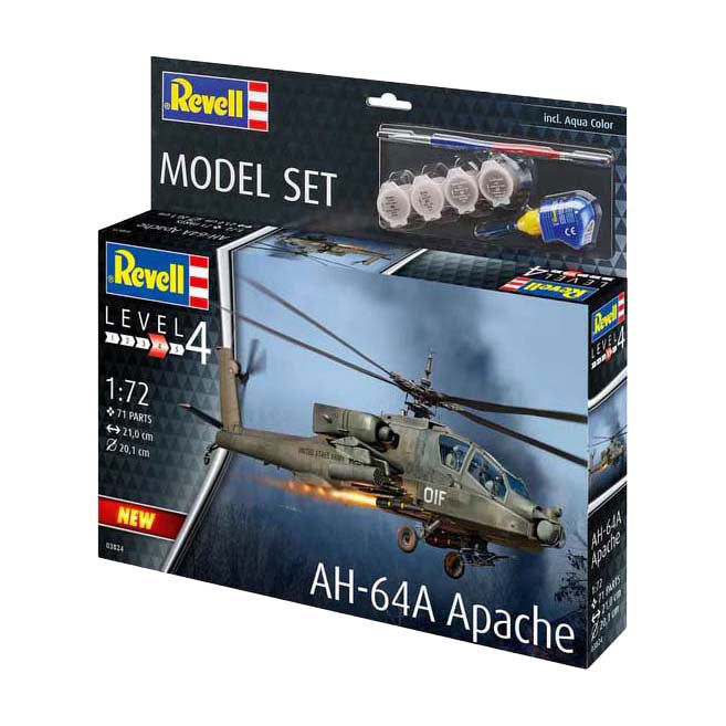 Maquette Revell - ah-64a apache 1:72 - 71 pcs.