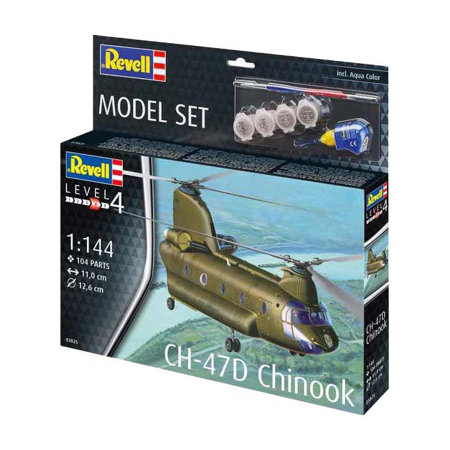 Maquette Revell - ch-47d chinook 1:144 - 104 pcs.