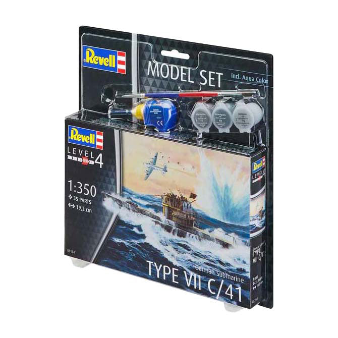Maquette Revell - Sous-marin allemand type VII C 41 1:350 - 35 pcs.