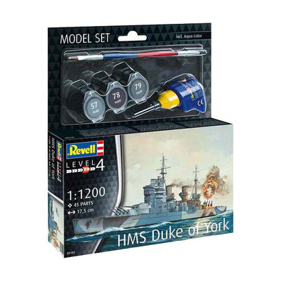 Kit de construction de maquettes Revell - cuirassé HMS Duke of York 1:1200 - 45 pcs.