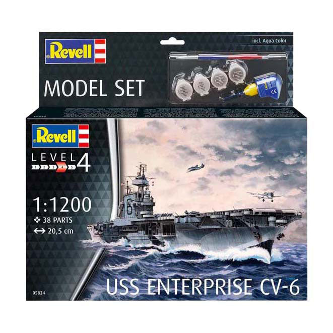 Maquette Revell - Uss Enterprise CV-6 1:1200 - 38 pcs.