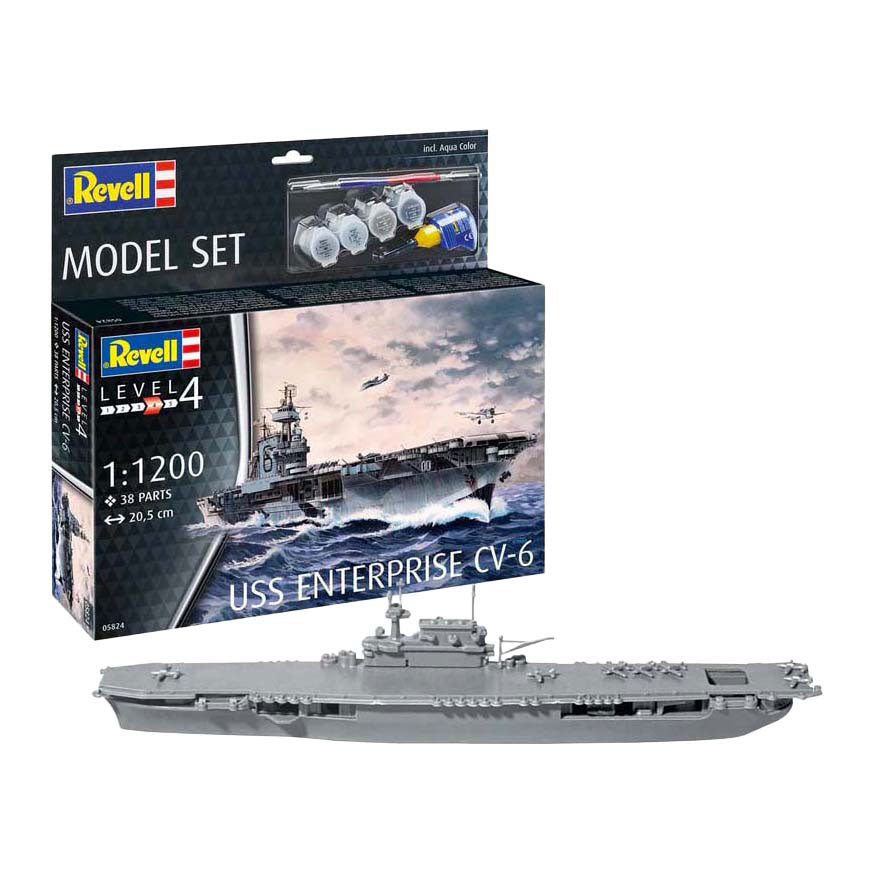 Maquette Revell - Uss Enterprise CV-6 1:1200 - 38 pcs.