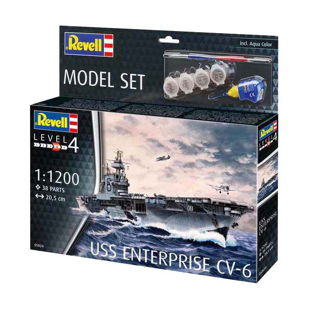 Maquette Revell - Uss Enterprise CV-6 1:1200 - 38 pcs.