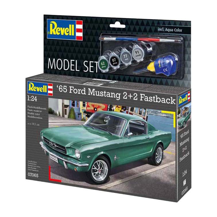 Maquette Revell - 1965 Ford Mustang 2+2 fastback 1:24 - 82 pcs.