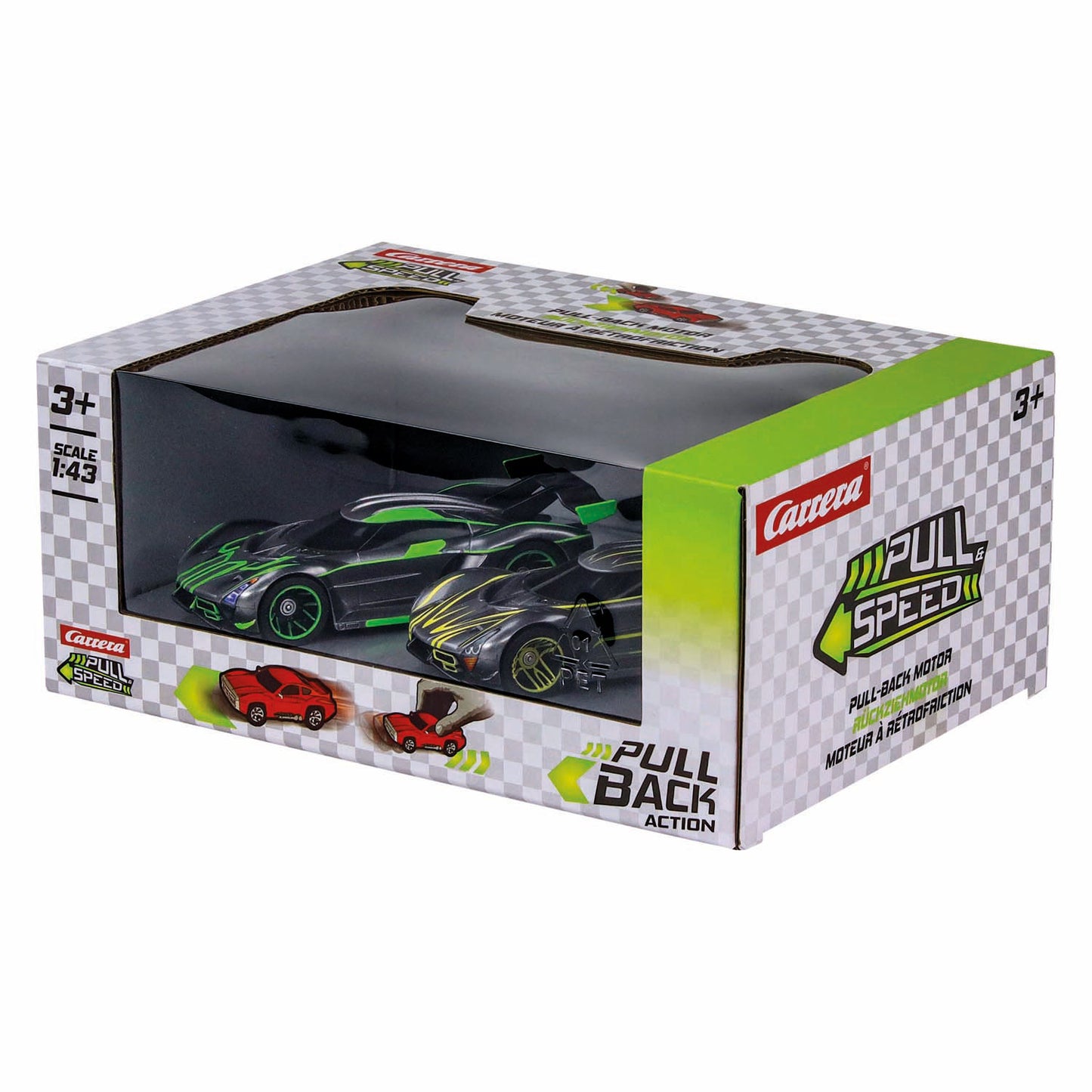 Carrera Pull Back Hypercars Twin Pack - 1:43