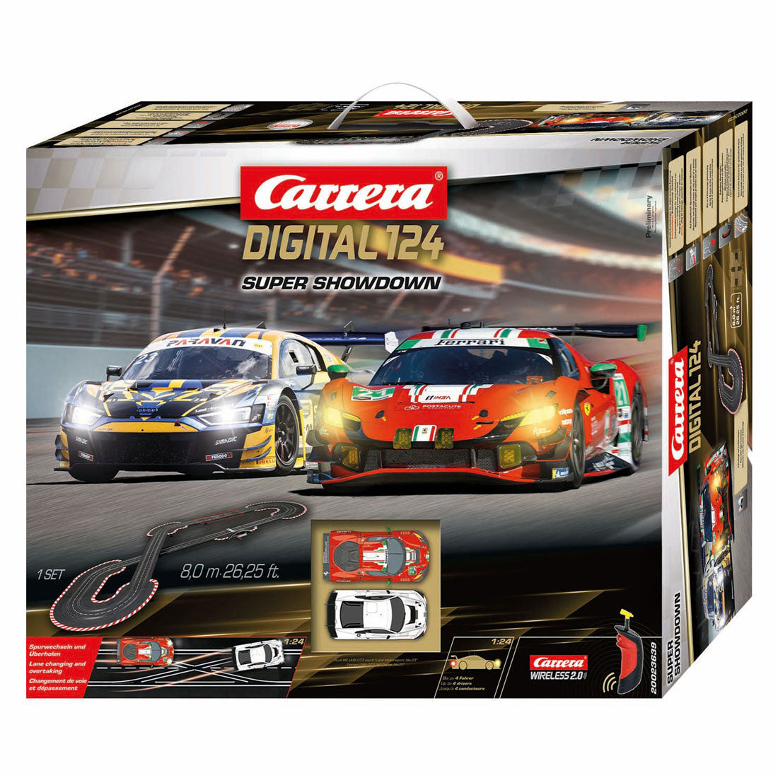 Circuit de course numérique Carrera 1:24 avec 2 voitures de course