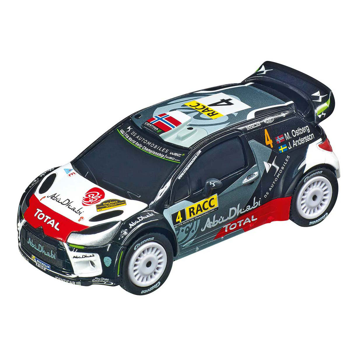 Carrera, allez !!! super rallye - piste de course avec 2 voitures - 1:43
