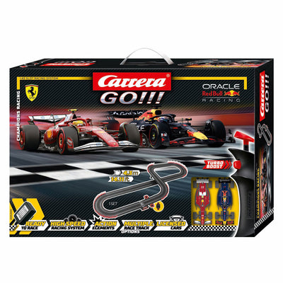 Carrera, allez !!! piste de course - course de champion m. verstappen n°1 contre l. Hamilton n°44