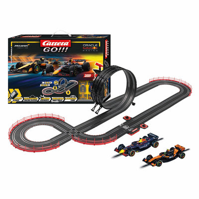 Carrera, allez !!! super formule de piste de course - m. verstappen, n°1 contre l. Norris, n°4