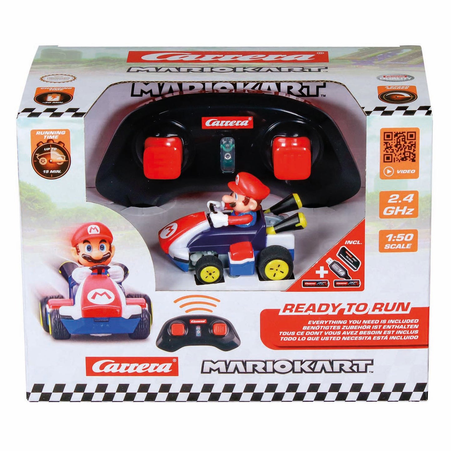 Carrera mini rc 2.4ghz mario kart - 1:50