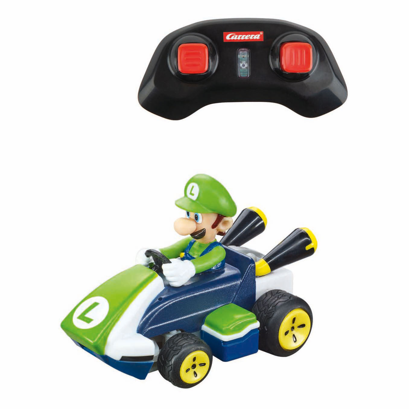 Carrera mini RC 2,4 GHz Mario Kart Luigi - 1:50