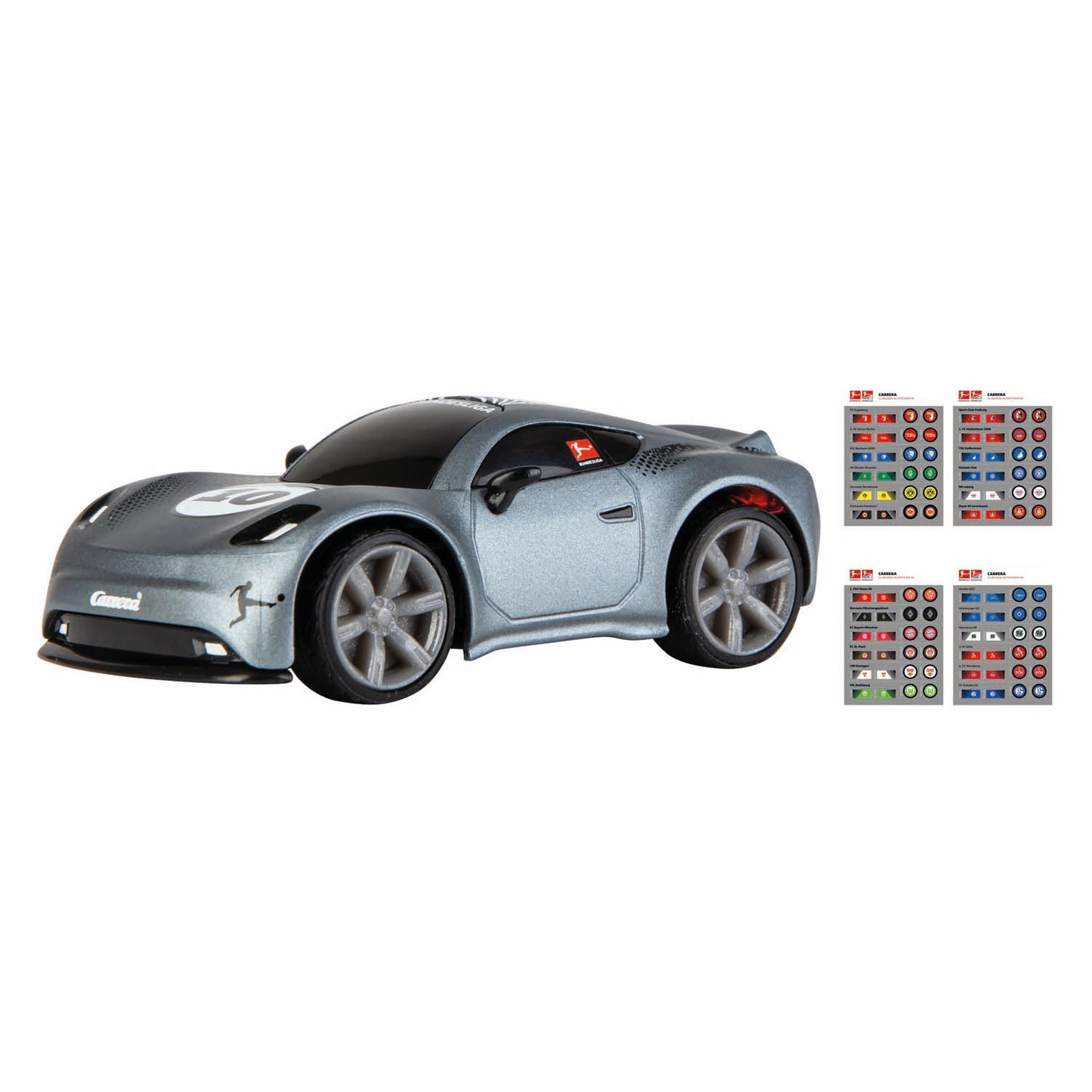 Carrera mini rc 2.4ghz bundesliga 1:43 - gris