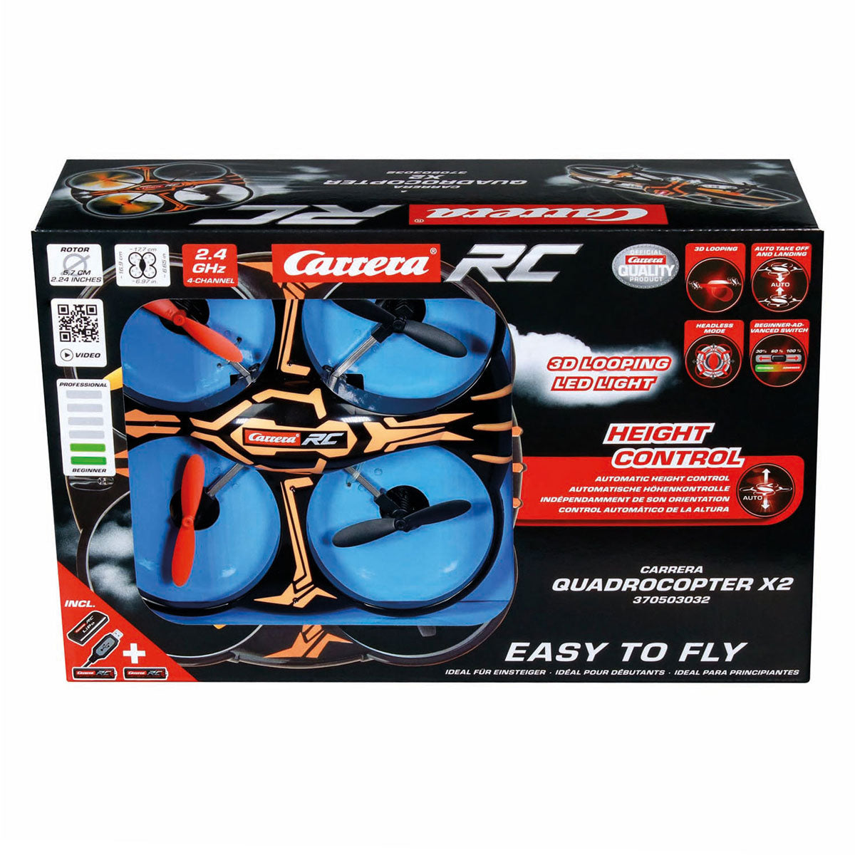 Quadcoptère Carrera 2,4 GHz x2