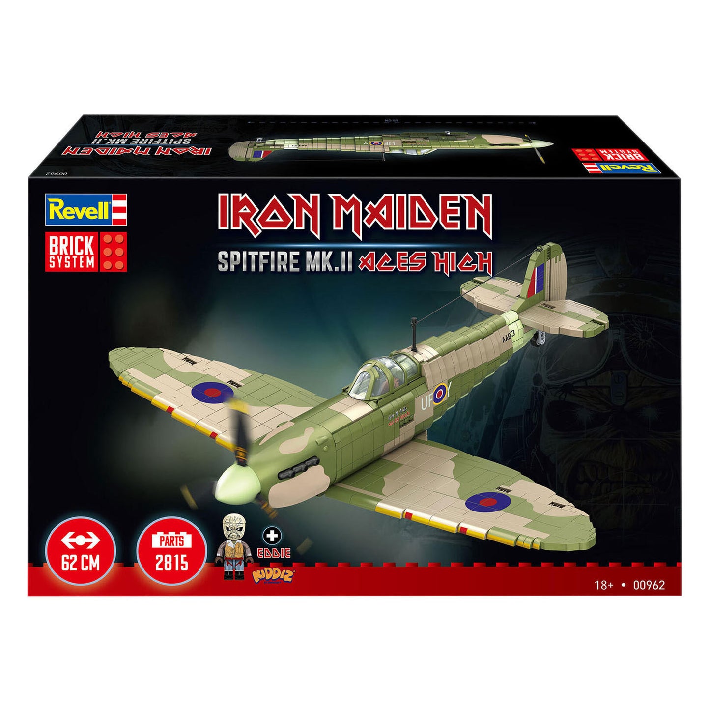 Blocs de construction du système de briques Revell Iron Maiden Spitfire Mk.II Aces High 1:18 - 2802 pièces.