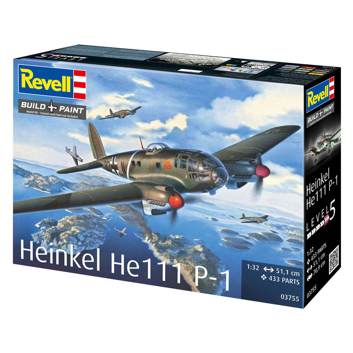 Maquette Revell Heinkel He 111p-1 1:32 - 433 pièces.