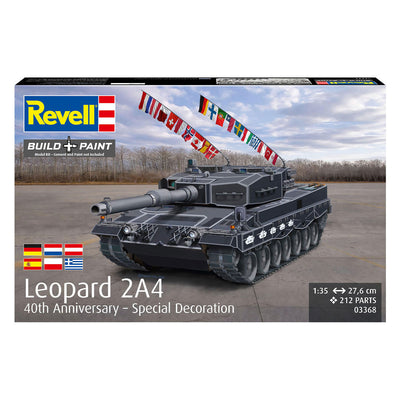 Maquette Revell léopard 2a4 - décoration spéciale 40e anniversaire 1:35 - 212 pièces.